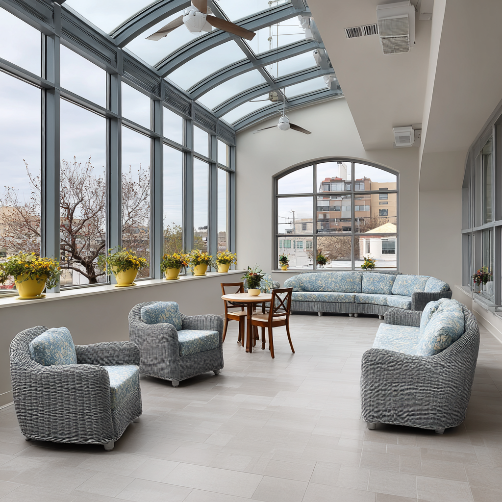 Treatment center common area at AD Detox in Michigan City, Indiana